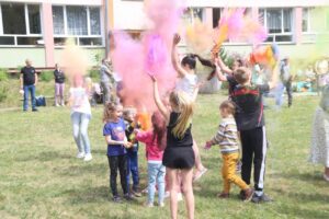 Kolorowy Świat Dziecka - festyn dla dzieci niesłyszących w Olsztynie, ul.M.Grzegorzewskiej