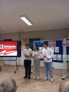 Dzisiaj w naszym Ośrodku odbył się uroczysty apel z okazji Święta Niepodległości Polski pt. "Alfabet Niepodległej ".